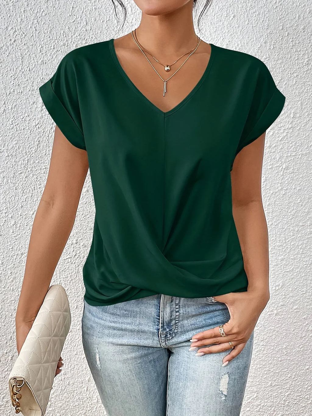 Arantxa - Cómoda camiseta con cuello en V