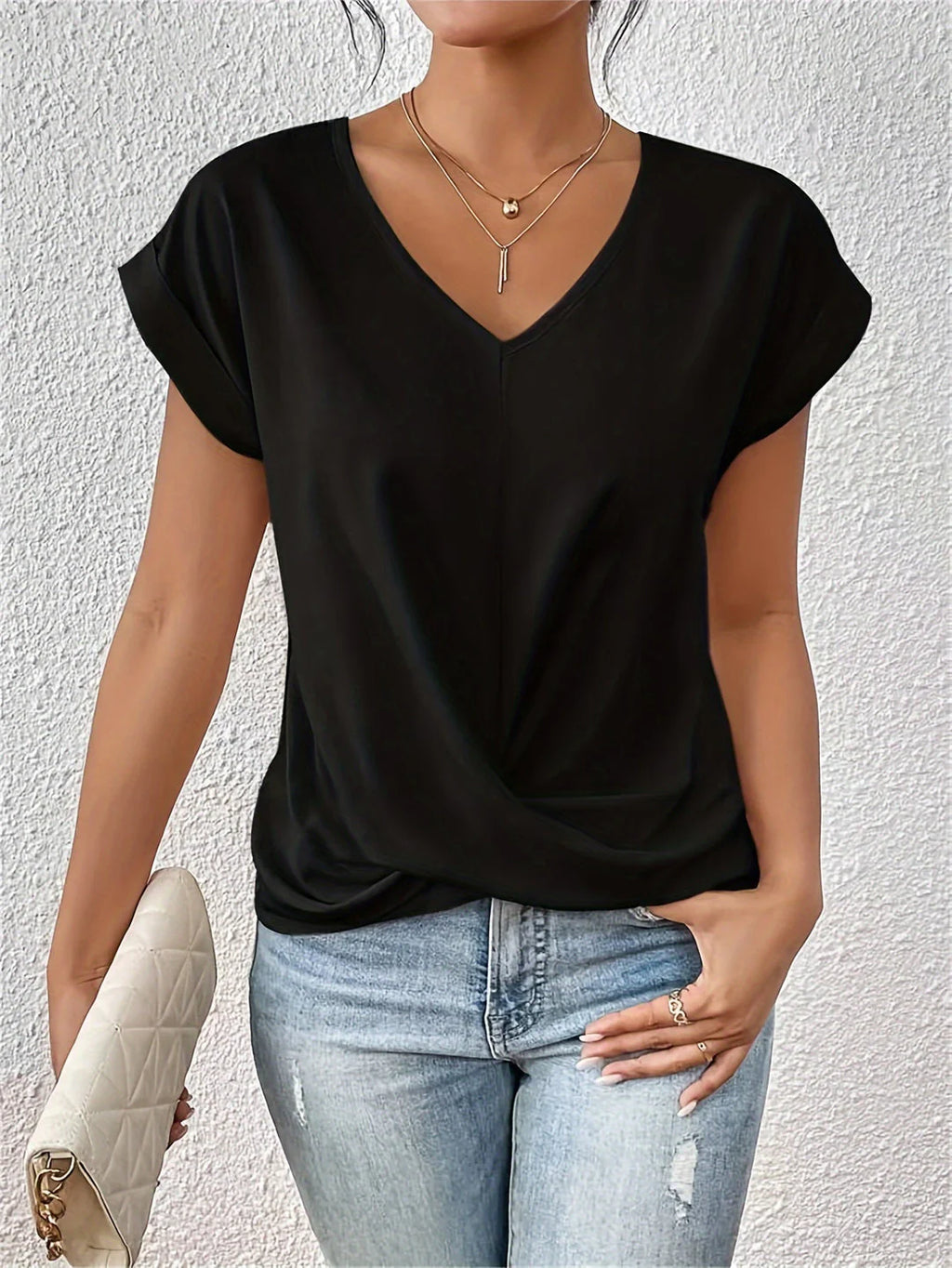 Arantxa - Cómoda camiseta con cuello en V