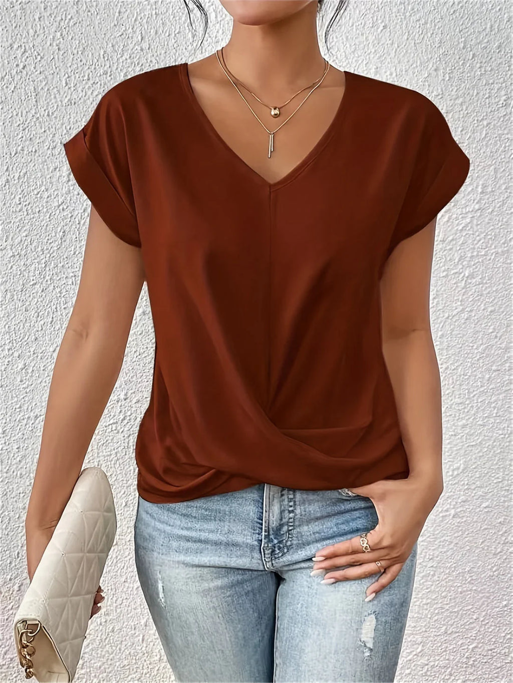 Arantxa - Cómoda camiseta con cuello en V