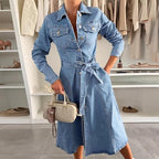 Ilenia – Vestido largo de manga larga