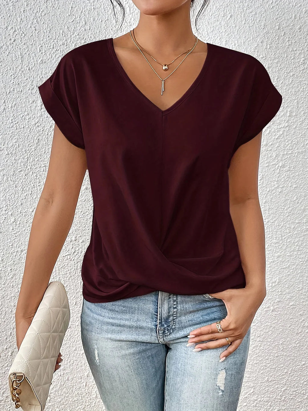 Arantxa - Cómoda camiseta con cuello en V