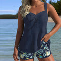 Sofía - Tankini a rayas con bañador de dos piezas