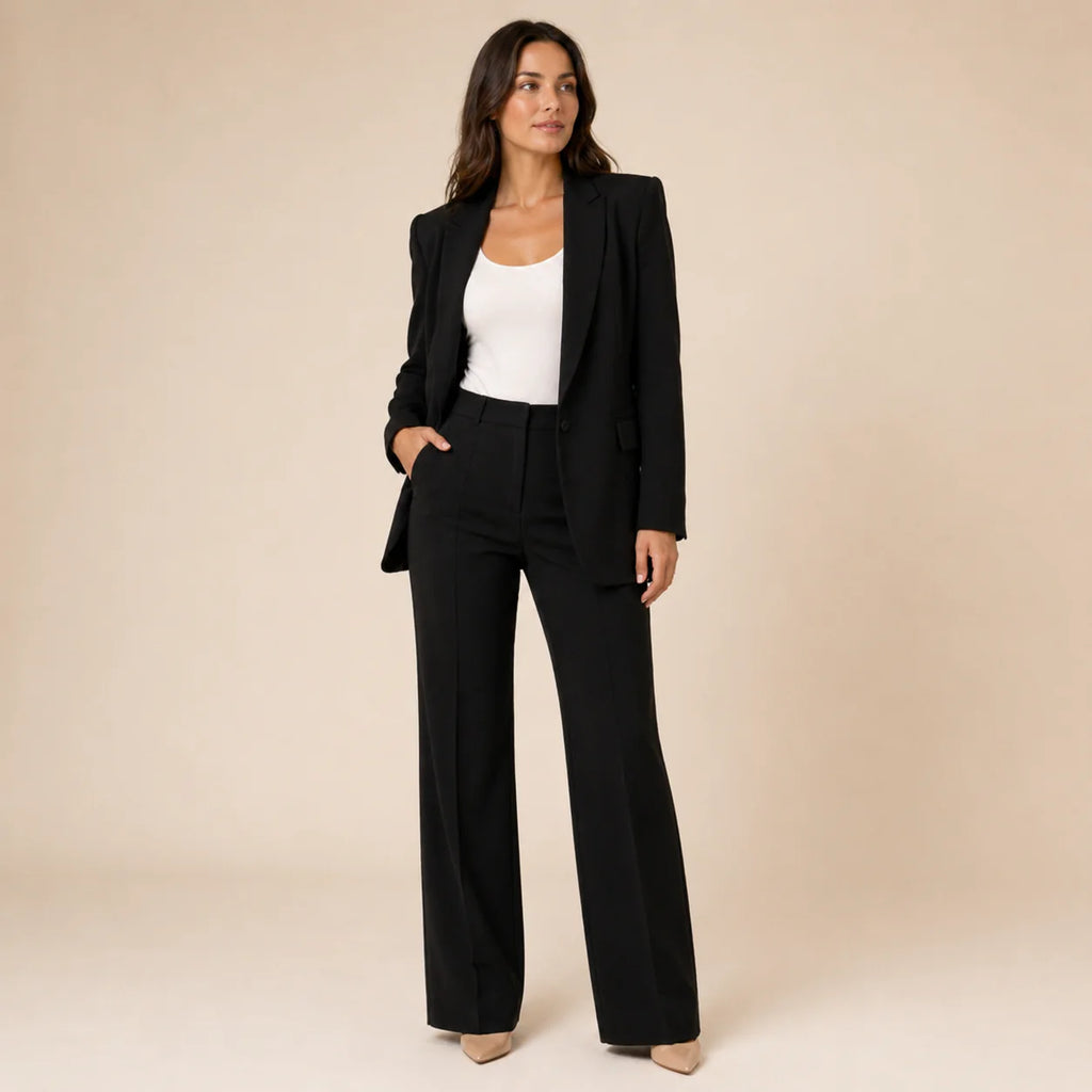 Bella - Elegante conjunto de traje con pantalones acampanados