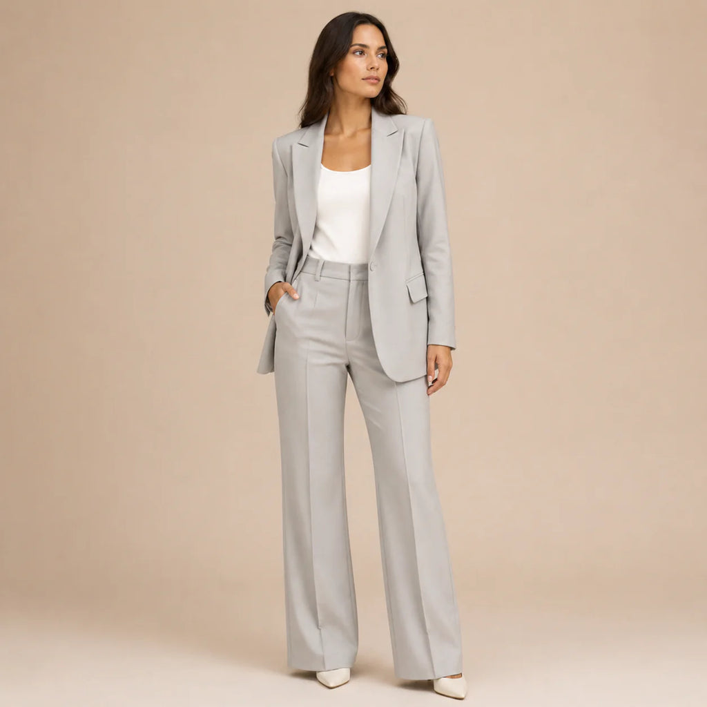 Bella - Elegante conjunto de traje con pantalones acampanados