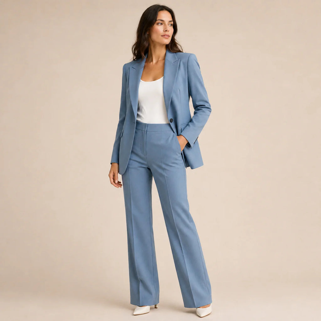 Bella - Elegante conjunto de traje con pantalones acampanados