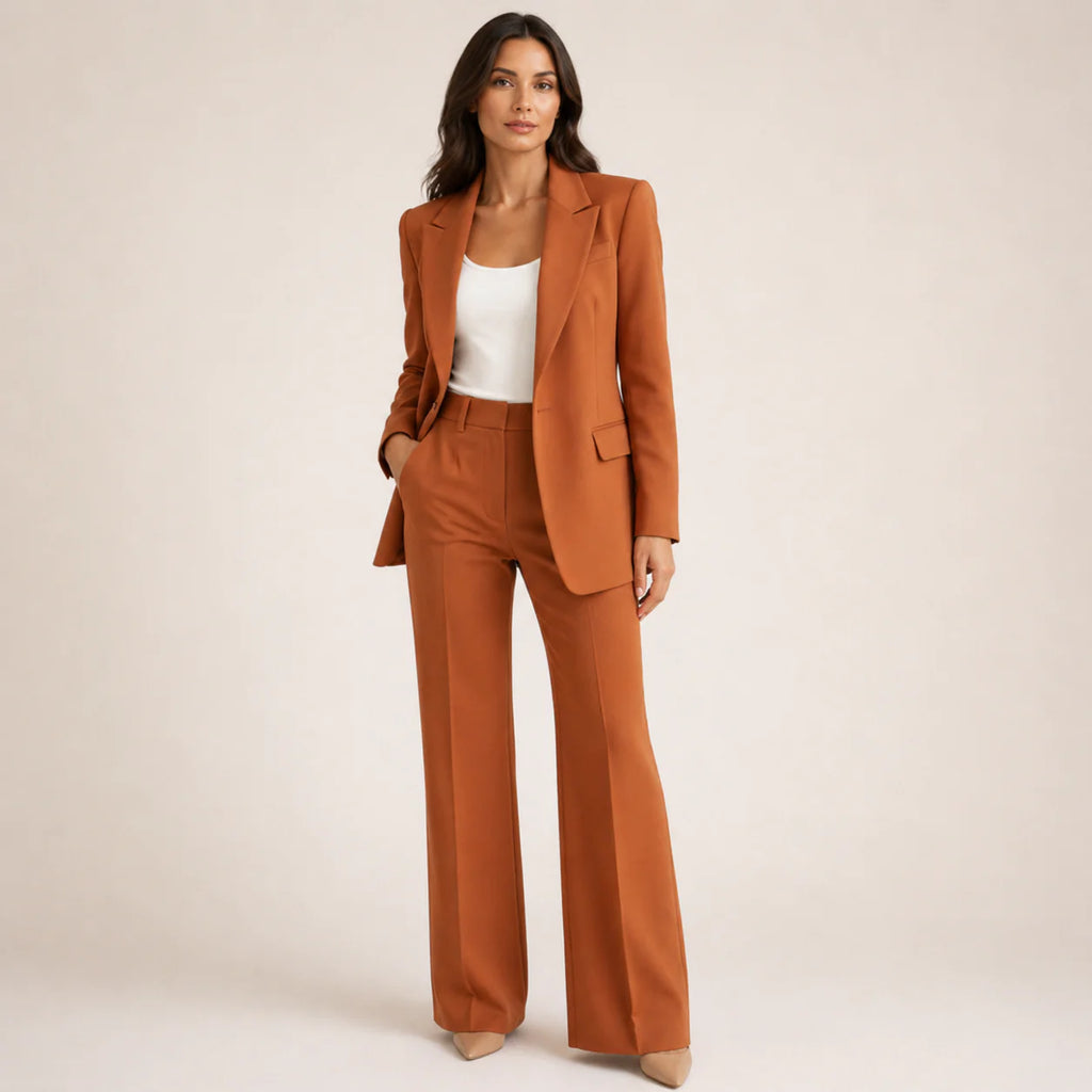 Bella - Elegante conjunto de traje con pantalones acampanados