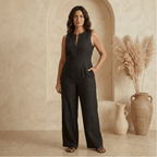 Camila - Mono Elegante de Pierna Ancha