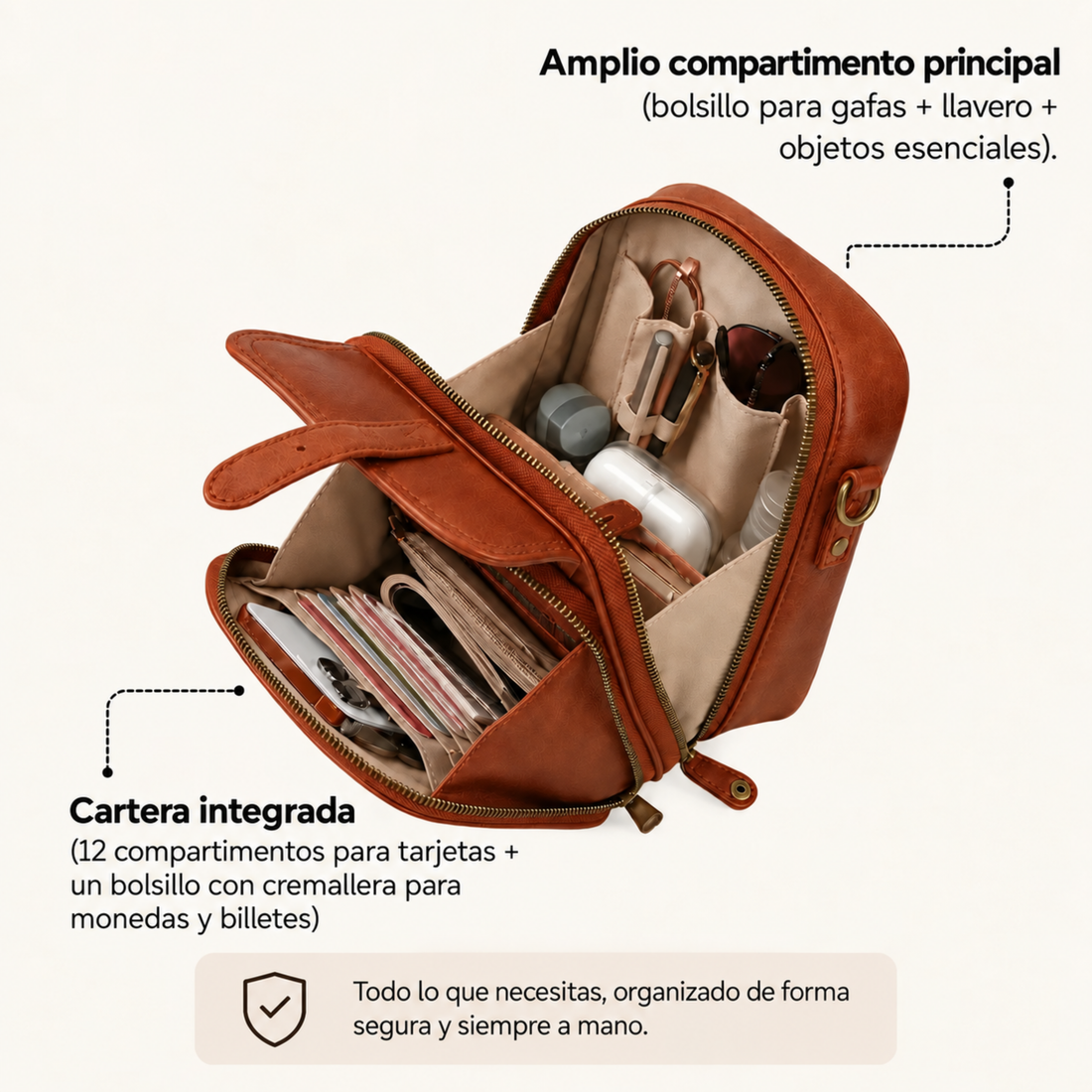 Alice - Bolso bandolera de gran capacidad