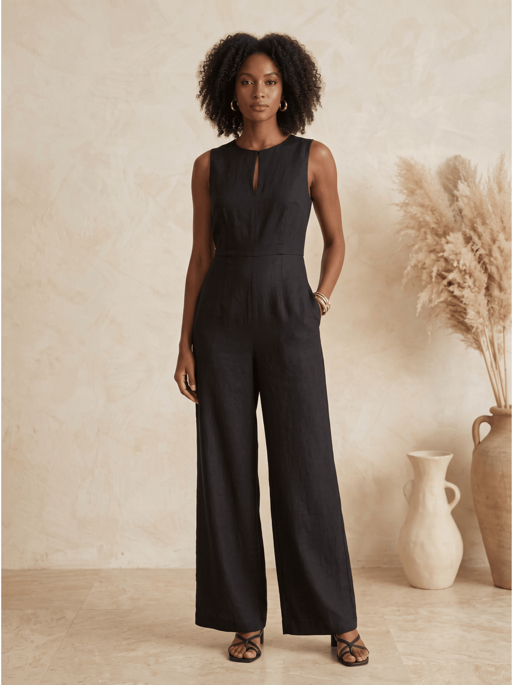 Camila - Mono Elegante de Pierna Ancha