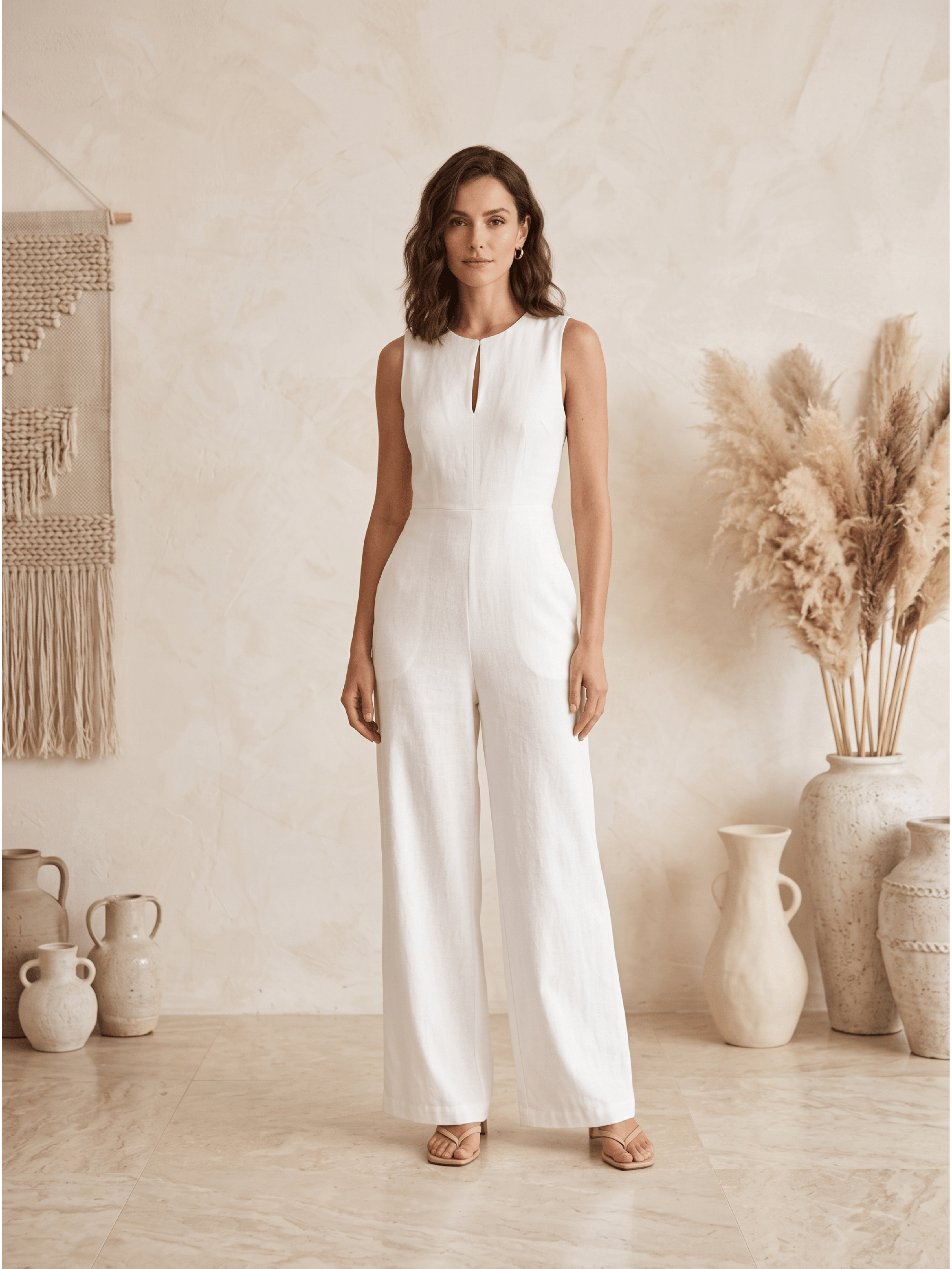 Camila - Mono Elegante de Pierna Ancha