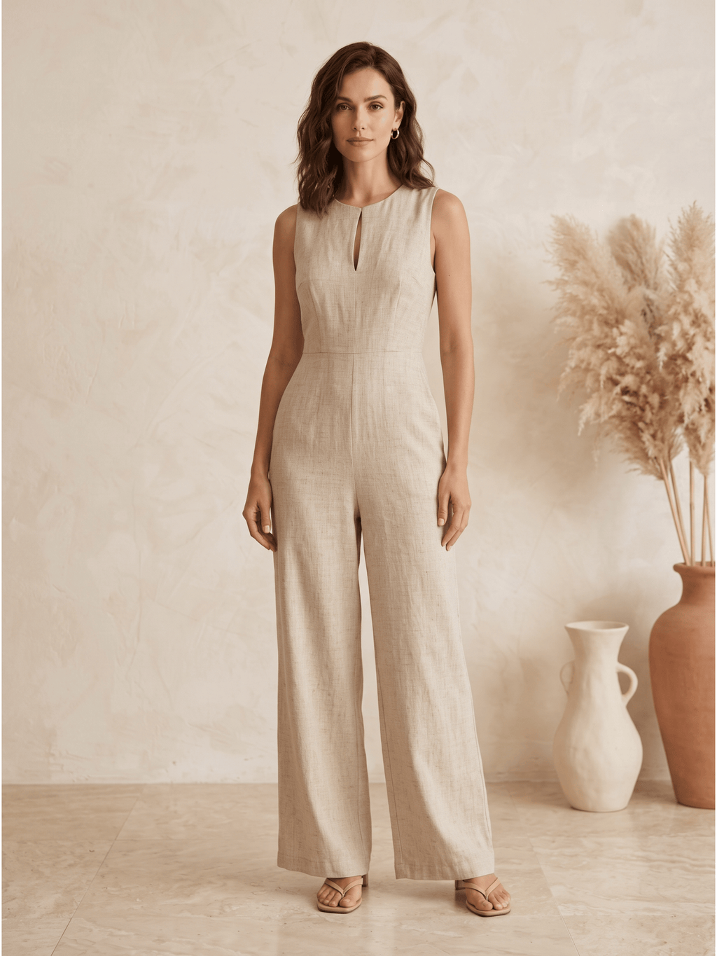 Camila - Mono Elegante de Pierna Ancha