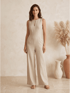 Camila - Mono Elegante de Pierna Ancha