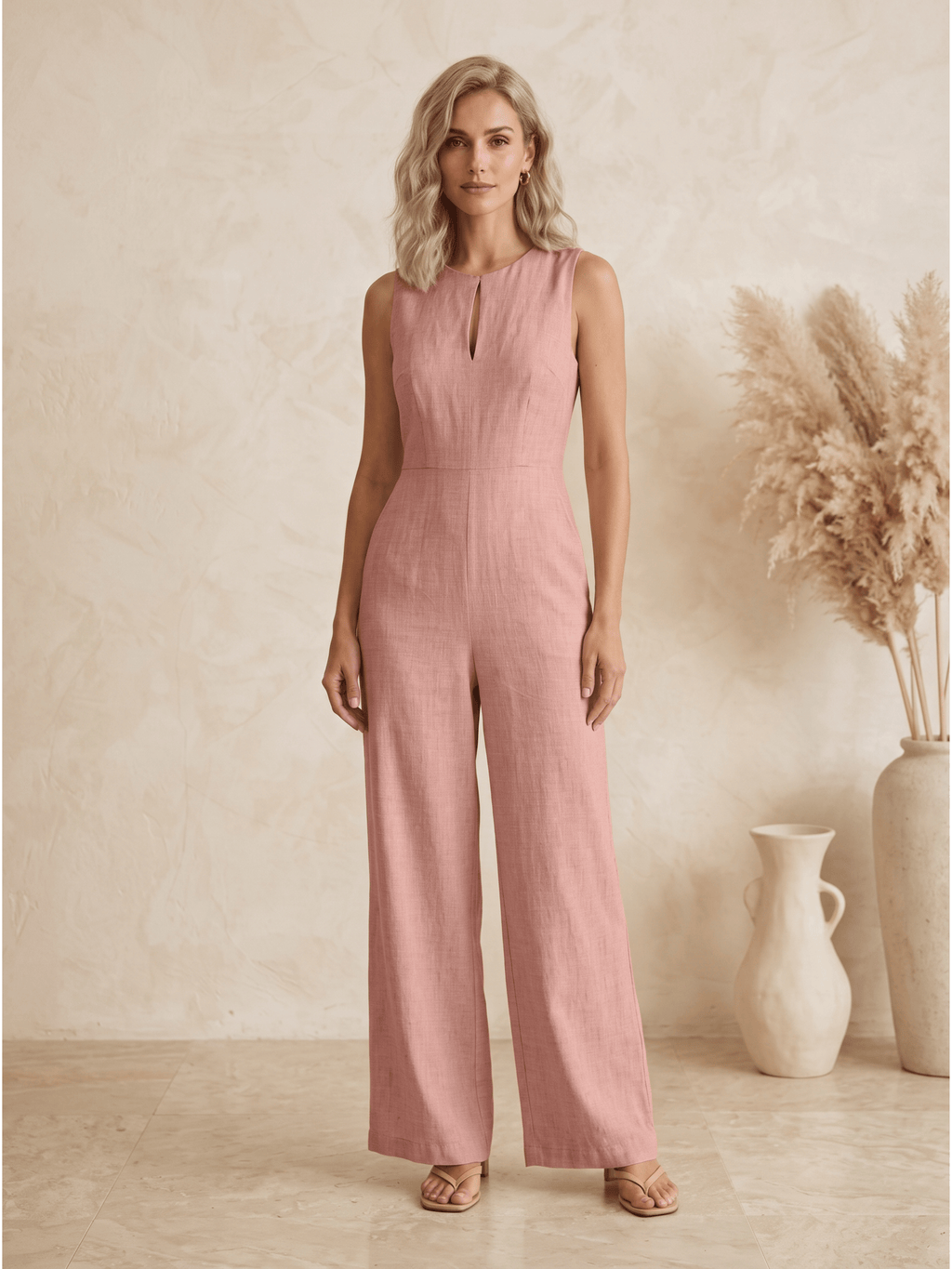 Camila - Mono Elegante de Pierna Ancha
