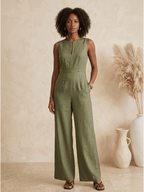 Camila - Mono Elegante de Pierna Ancha