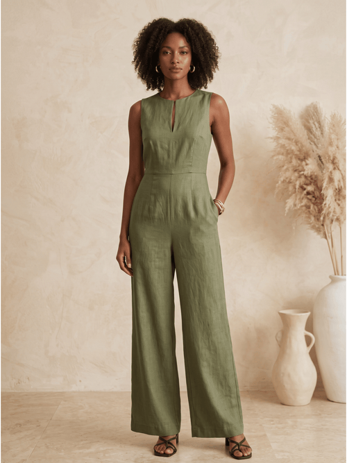 Camila - Mono Elegante de Pierna Ancha