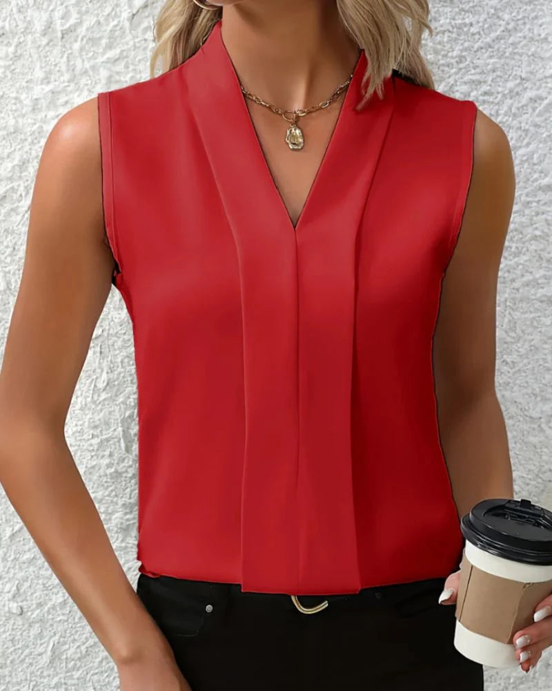 Nia - Top holgado con cuello en V