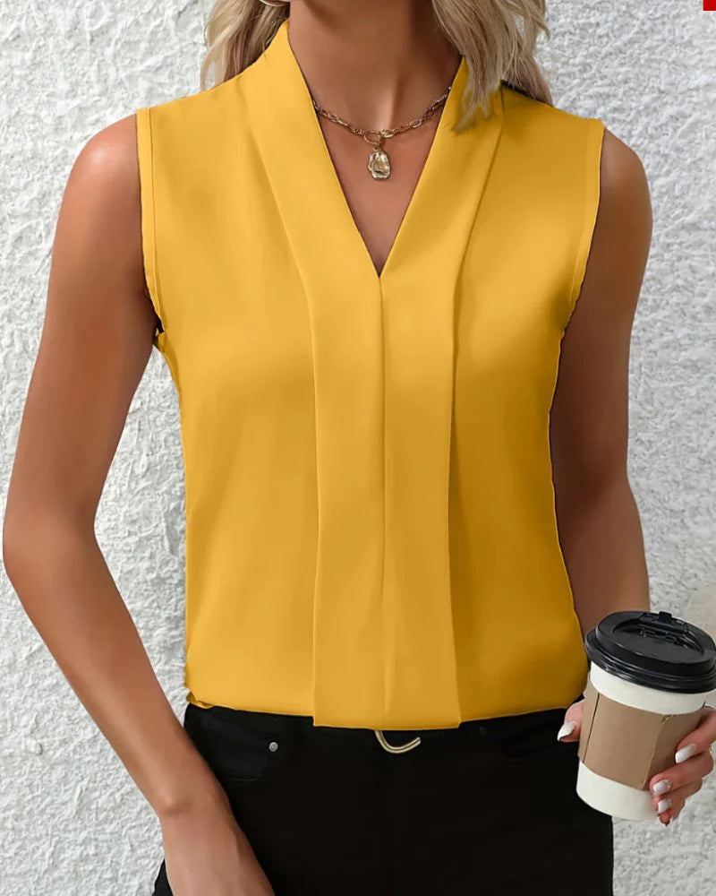 Nia - Top holgado con cuello en V