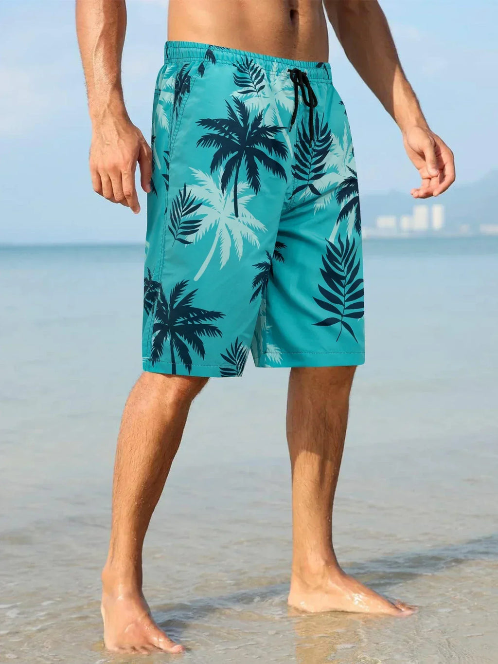 Carlos - Bañadores con estampado de palmeras exclusivo