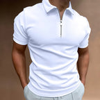 Teo - Polo con Cremallera y Corte Moderno