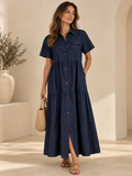 Elizabeth -  VESTIDO MIDI CON BOTONES DELANTEROS