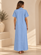 Elizabeth -  VESTIDO MIDI CON BOTONES DELANTEROS