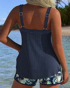 Sofía - Tankini a rayas con bañador de dos piezas